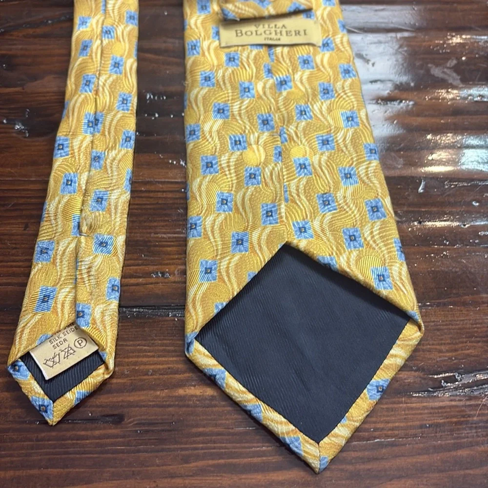 Villa Bolgheri Neck tie Italian Geometric‎